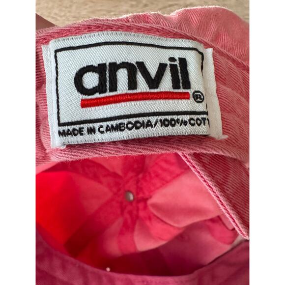 Anvil Fly Girl Pink Baseball Cap Adjustable Dad Hat - Picture 7 of 7
